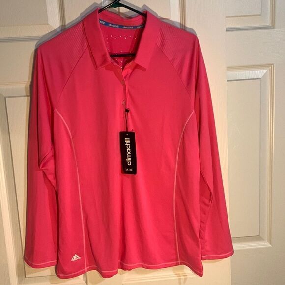 Adidas Tops - Adidas Climachill Pink Shirt for Running Size L. Shoulder to wrist 29 inch Vinta